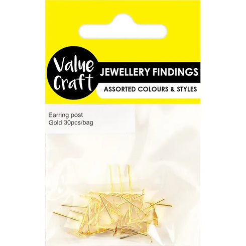 Earring Post With Hole (available in 2 colours)
